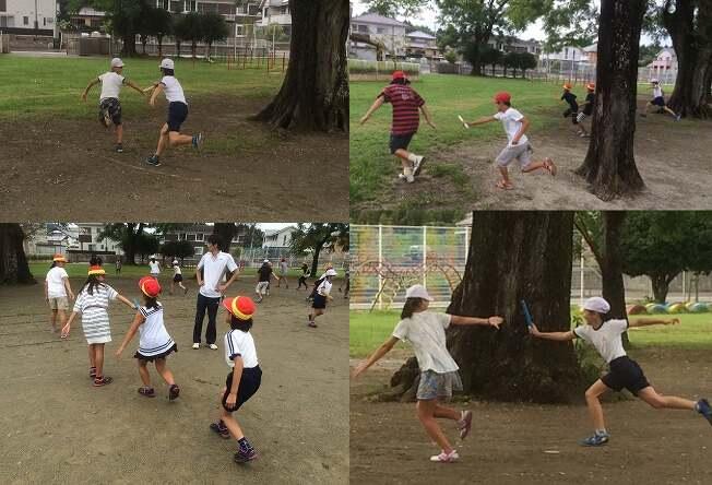 バトンパスの練習