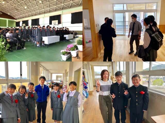 卒業生が訪ねてきてくれました