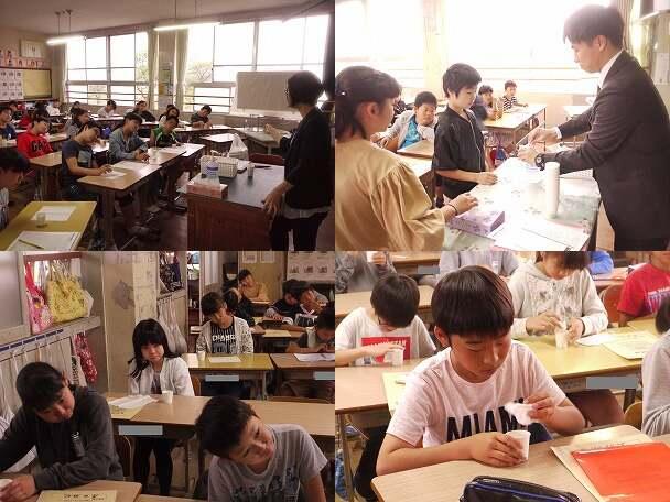 ブクブクうがいの練習