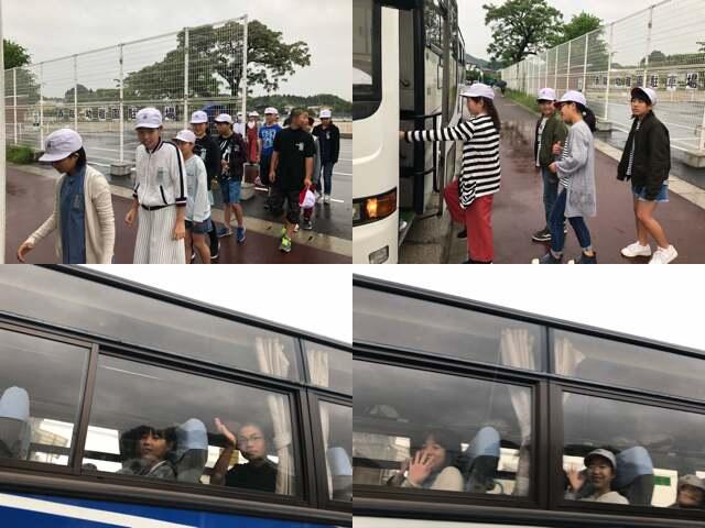 音楽祭に出発する６年生