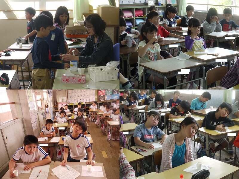 ブクブクうがい始まる