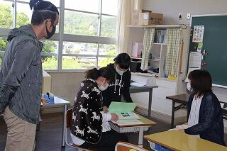 参観授業のようす