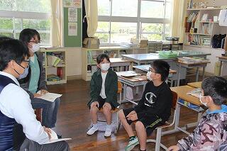 参観授業のようす