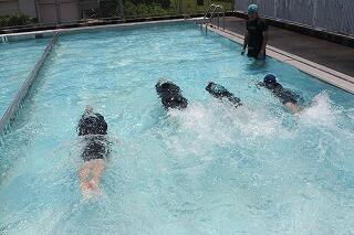 プール開きのようす