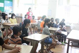 教室でのお別れ会（５･６年）