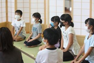 お茶の教室のようす