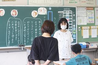 参観授業のようす