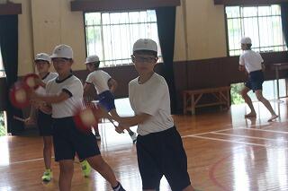 エイサー練習のようす