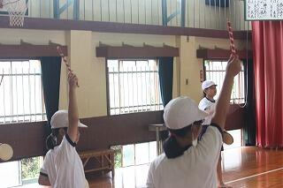 エイサー練習のようす