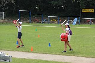 エイサーの練習のようす