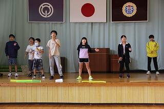 ふるさと祭りの練習のようす