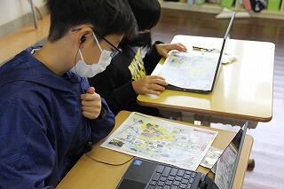 修学旅行打合せ会のようす