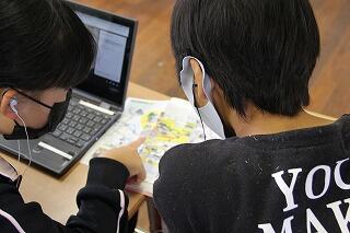 修学旅行打合せ会のようす