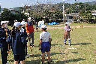 グラウンドゴルフ大会のようす