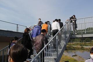 避難訓練のようす