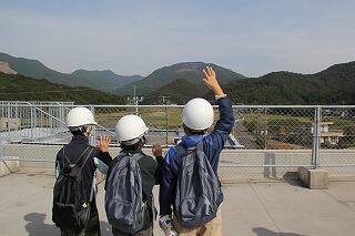 避難訓練のようす