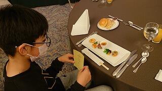 １日目夕食のようす