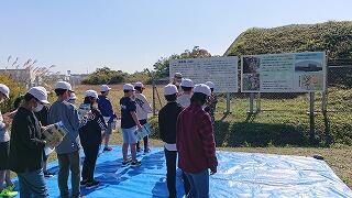 旧海軍航空隊宮崎基地跡にて