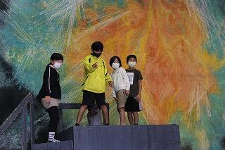 舞台に上がらせてもらったようす