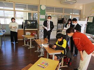 ２組授業のようす