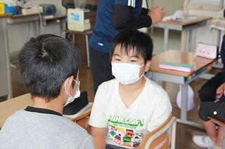 全校学活のようす