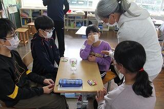 全校学活のようす