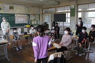 全校学活のようす