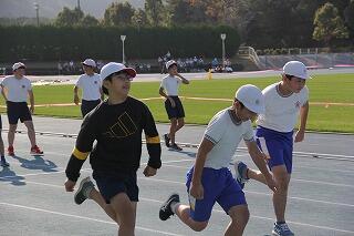 ５０ｍ走のようす