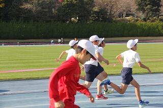 50m走のようす 50m走のようす