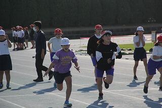 ５０ｍ走のようす