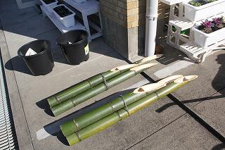 門松づくりのようす