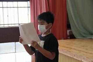 終業式のようす