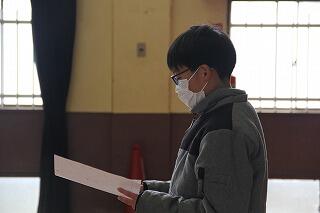 終業式のようす