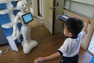 ペッパーくんとラジオ体操