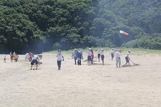 清掃活動のようす