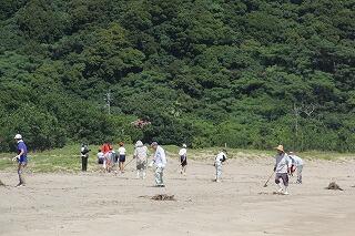 清掃活動のようす