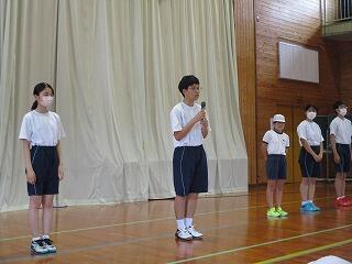 役員紹介のようす