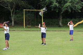 エイサー練習のようす