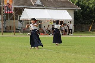 なぎなたの披露