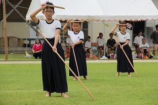 なぎなたの披露