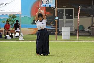 なぎなたの披露