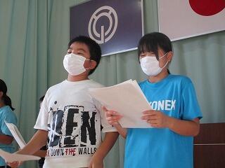 劇の練習のようす