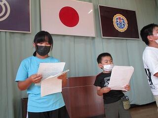 劇の練習のようす