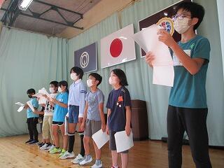 劇の練習のようす