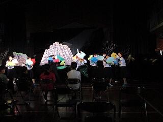 「あらしのよるに」のようす