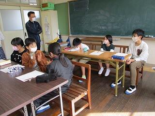 全校学活のようす