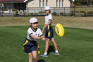 タグラグビーのようす
