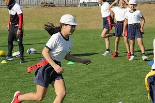 タグラグビーのようす