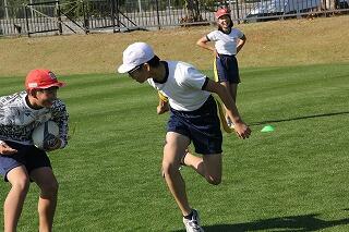 タグラグビーのようす