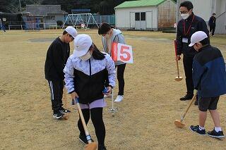 グラウンドゴルフのようす